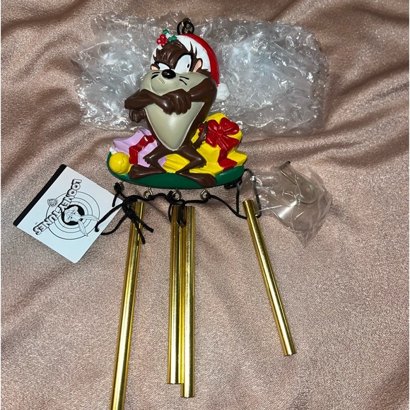 NWT Christmas Looney Tunes Bah Humbug Taz Mini Chime - Picture 4 of 5